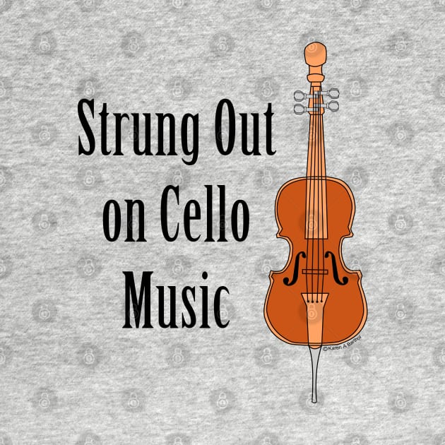 Strung Out Cello by Barthol Graphics